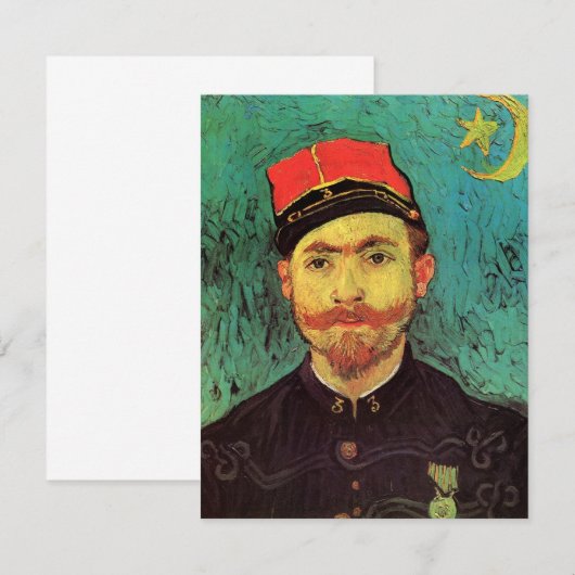 Portret van Milliet, The Lover door Vincent van Go (Voorkant / Achterkant)