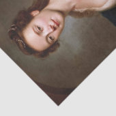 Portret van Miss Craigie door Allan Ramsay Tissuepapier (Detail)