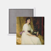 Portret van Miss Dorothy Dicksee Magneet (Voorkant / Achterkant)