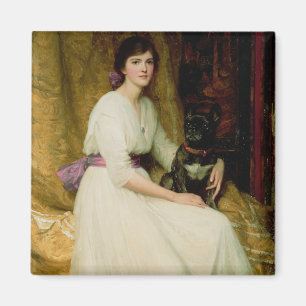 Portret van Miss Dorothy Dicksee Magneet