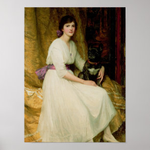 Portret van Miss Dorothy Dicksee Poster