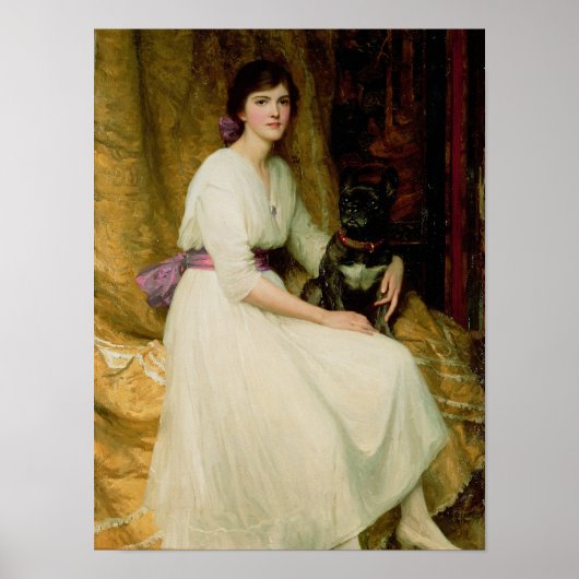 Portret van Miss Dorothy Dicksee Poster (Voorkant)