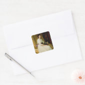 Portret van Miss Dorothy Dicksee Vierkante Sticker (Envelop)