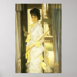 Portret van Miss Lloyd door Tissot, Vintage Portre Poster