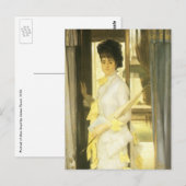 Portret van Miss Lloyd van Tissot,  portret Briefkaart (Voorkant / Achterkant)