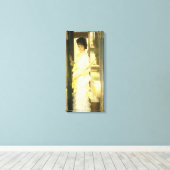 Portret van Miss Lloyd van Tissot,  portret Canvas Afdruk (Insitu (Houten vloer))