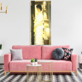 Portret van Miss Lloyd van Tissot,  portret Canvas Afdruk (Insitu (Woonkamer))