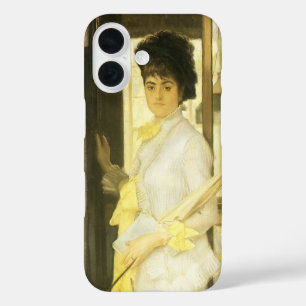 Portret van Miss Lloyd van Tissot, portret iPhone 16 Hoesje