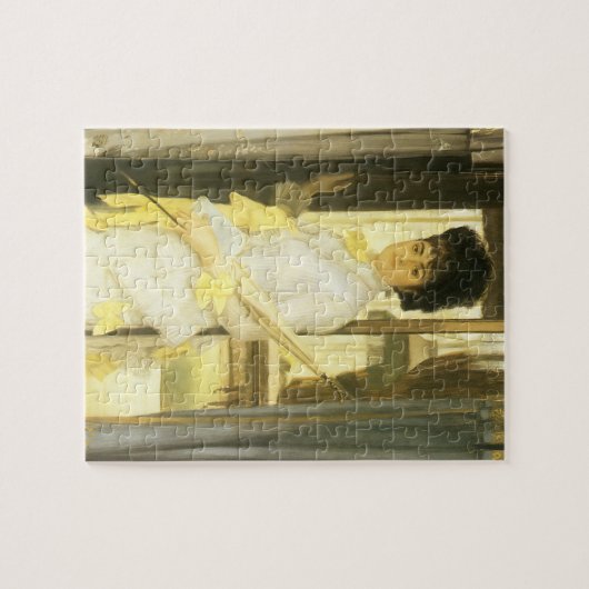 Portret van Miss Lloyd van Tissot, portret Legpuzzel (Horizontaal)