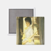 Portret van Miss Lloyd van Tissot,  portret Magneet (Voorkant / Achterkant)