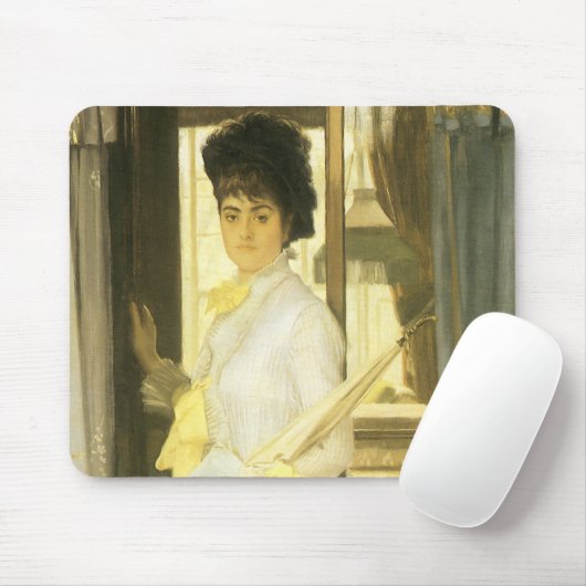 Portret van Miss Lloyd van Tissot, portret Muismat (Met muis)