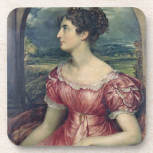 Portret van Miss Puxley, 1826 (olie op doek) (zie Bier Onderzetter