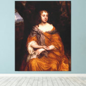 Portret van Miss Wharton (1660) Canvas Afdruk (Insitu (Houten vloer))