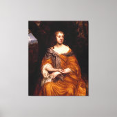 Portret van Miss Wharton (1660) Canvas Afdruk (Voorkant)