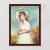 Portret van Miss Willoughby van George Romney Briefkaart (Voorkant)