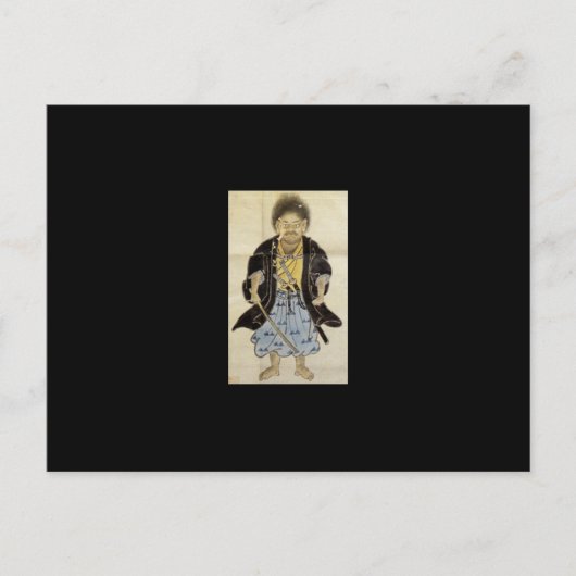 Portret van Miyamoto Musashi als jongen, Edo-perio Briefkaart (Voorkant)
