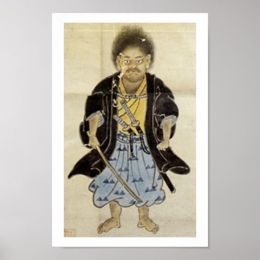 Portret van Miyamoto Musashi als jongen, Edo-perio Poster (Voorkant)