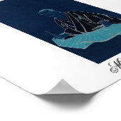 Portret van Miyamoto Musashi. Edo-periode. Poster (Hoek)