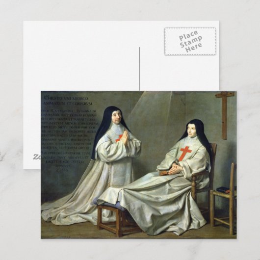 Portret van moeder Catherine-Agnes Briefkaart (Voorkant / Achterkant)