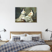 Portret van moeder Catherine-Agnes Canvas Afdruk (Insitu (Slaapkamer))