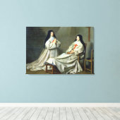 Portret van moeder Catherine-Agnes Canvas Afdruk (Insitu (Houten vloer))