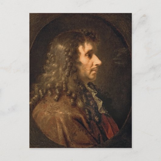 Portret van Moliere 1660 Briefkaart (Voorkant)