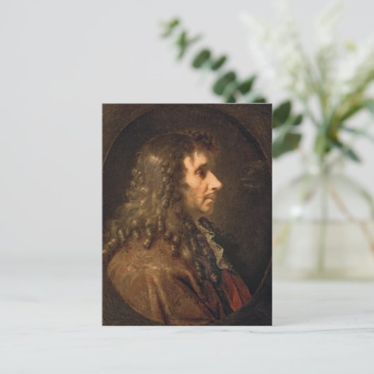 Portret van Moliere 1660 Briefkaart (Staand voorkant)
