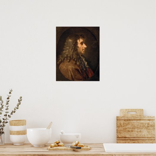 Portret van Moliere 1660 Poster (Keuken)