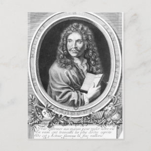 Portret van Moliere Briefkaart