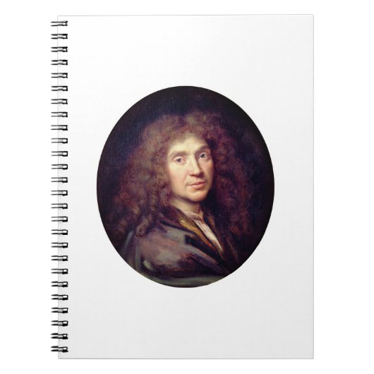 Portret van Molière door Pierre Mignard (c. 1658) Notitieboek (Voorkant)