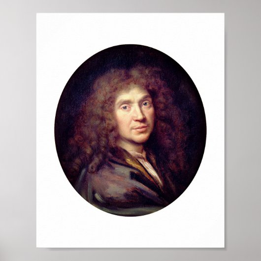 Portret van Molière door Pierre Mignard (c. 1658) Poster (Voorkant)