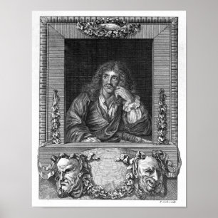 Portret van Moliere Poster