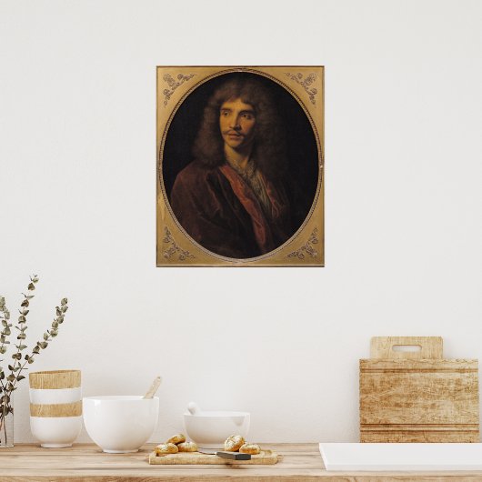 Portret van Moliere Poster (Keuken)