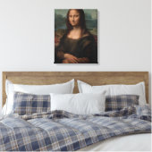 Portret van Mona Lisa del Giocondo Canvas Afdruk (Insitu (Slaapkamer))