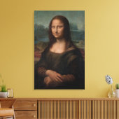 Portret van Mona Lisa del Giocondo Canvas Afdruk (Insitu (Woonkamer))