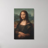 Portret van Mona Lisa del Giocondo Canvas Afdruk (Voorkant)