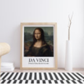 Portret van Mona Lisa del Giocondo door Da Vinci Poster