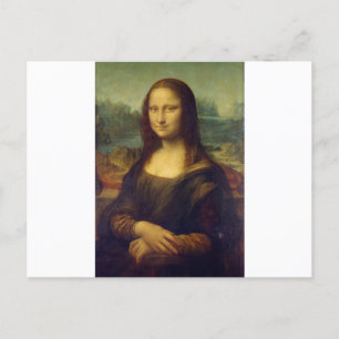 Portret van Mona Lisa del Giocondo door Leonardo d Briefkaart