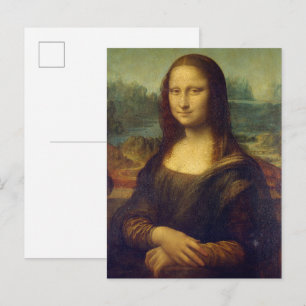Portret van Mona Lisa door Leonardo da Vinci Briefkaart