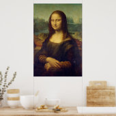 Portret van Mona Lisa door Leonardo da Vinci Poster (Keuken)