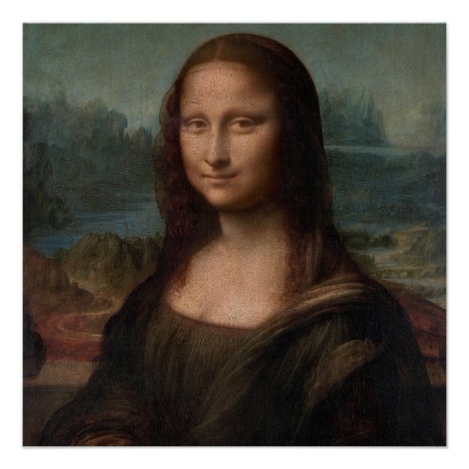 Portret van Mona Lisa Perfect Poster (Voorkant)