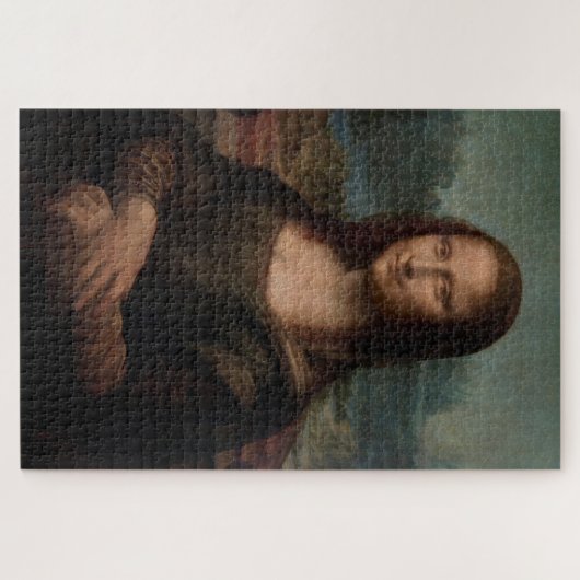 Portret van Mona Lisa Poster T van Leonardo da Vin Legpuzzel (Horizontaal)