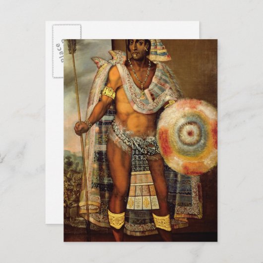 Portret van Montezuma II Briefkaart (Voorkant / Achterkant)