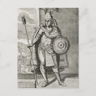 Portret van Montezuma II Briefkaart