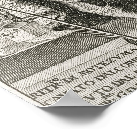 Portret van Montezuma II Poster (Hoek)