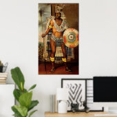 Portret van Montezuma II Poster (Thuiskantoor)