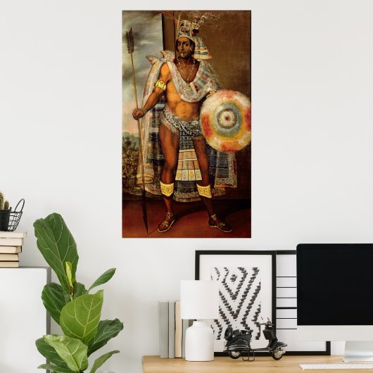 Portret van Montezuma II Poster (Thuiskantoor)
