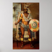Portret van Montezuma II Poster (Voorkant)