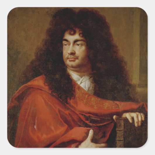 Portret van Montfleury Vierkante Sticker (Voorkant)