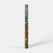 Portret van mooie vrouw in Glas in lood stijl Samsung Galaxy Hoesje (Rechterkant)